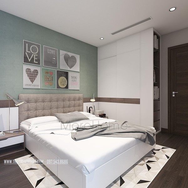 Thiết kế nội thất phòng ngủ chung cư Vinhomes Metropolis Liễu Giai